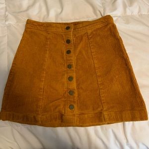Corduroy camel colored skirt